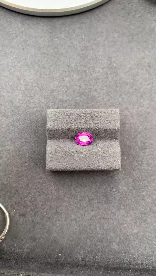 裸石彩色蓝宝石1.1ct紫蓝宝 定制 GE