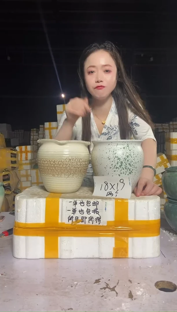 宜兴紫砂粗陶花盆18/19