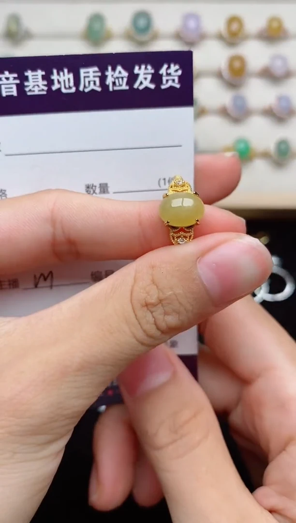 银S925镶嵌戒指翡翠.....