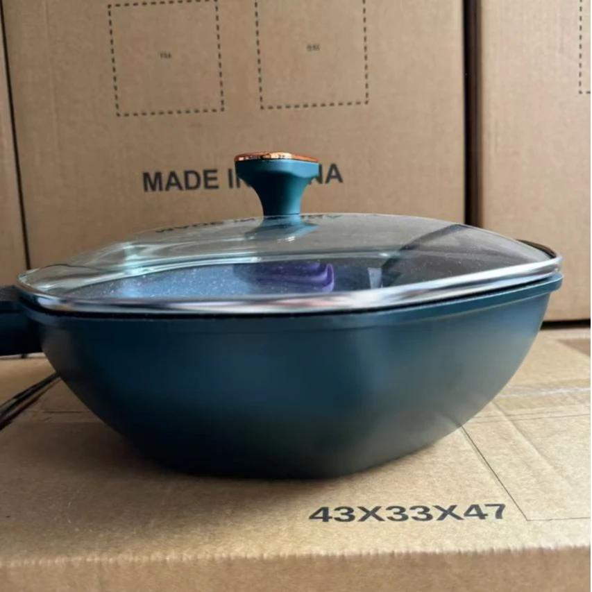 ly八角炒锅不粘锅【颜色随机】