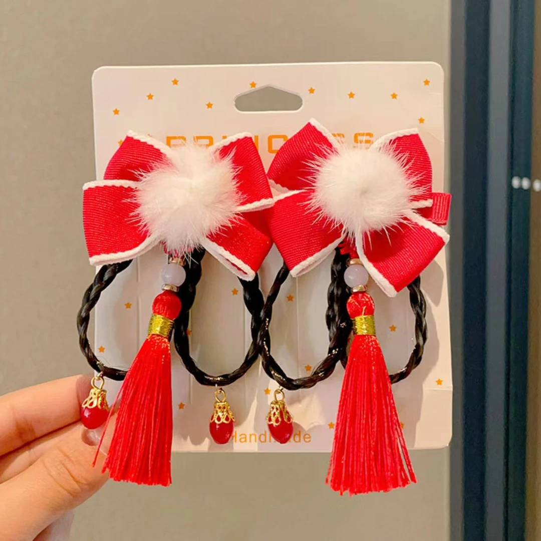 【过新年】 汉服假发发饰 年画年货福字8891