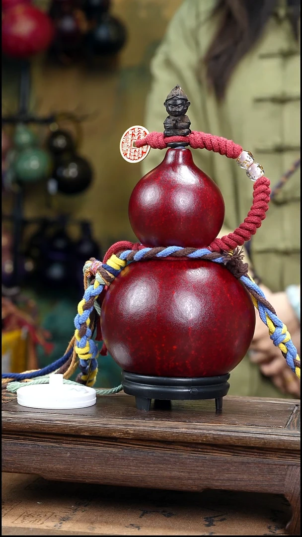 YE026精品藏绳款天然酒葫芦（一物一拍）