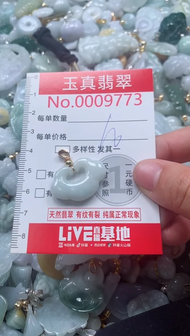 吊坠(不含链)未镶嵌翡翠9773