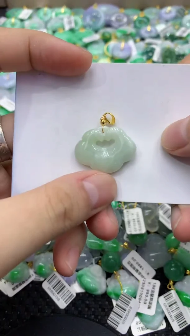 颈饰未镶嵌翡翠天然缅甸翡翠A货
