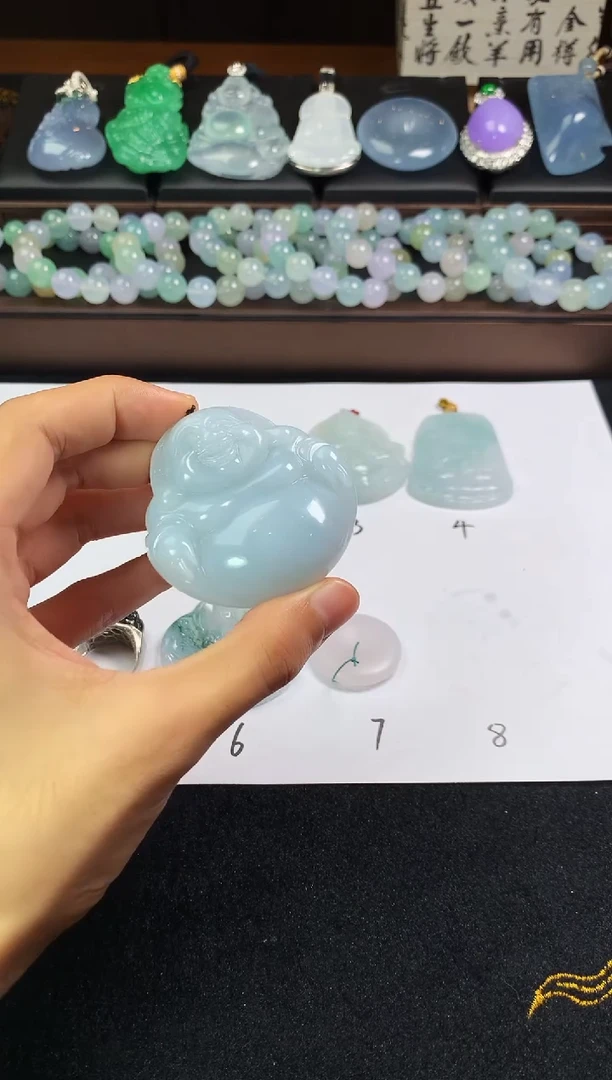 未镶嵌定制翡翠发*爱4092毛货不退不换