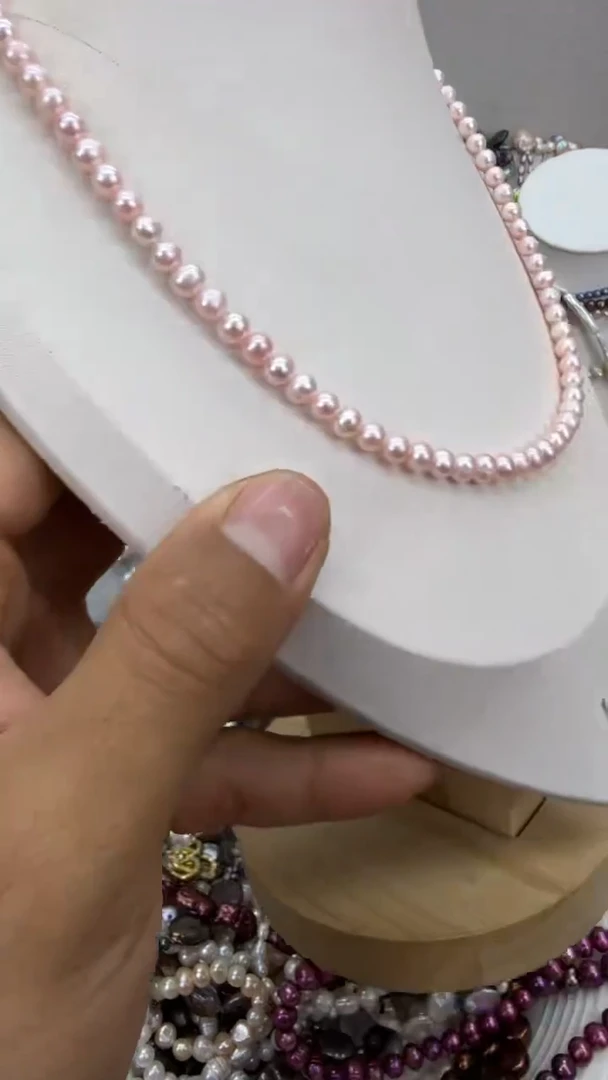 颈饰银S925镶嵌淡水珍珠1