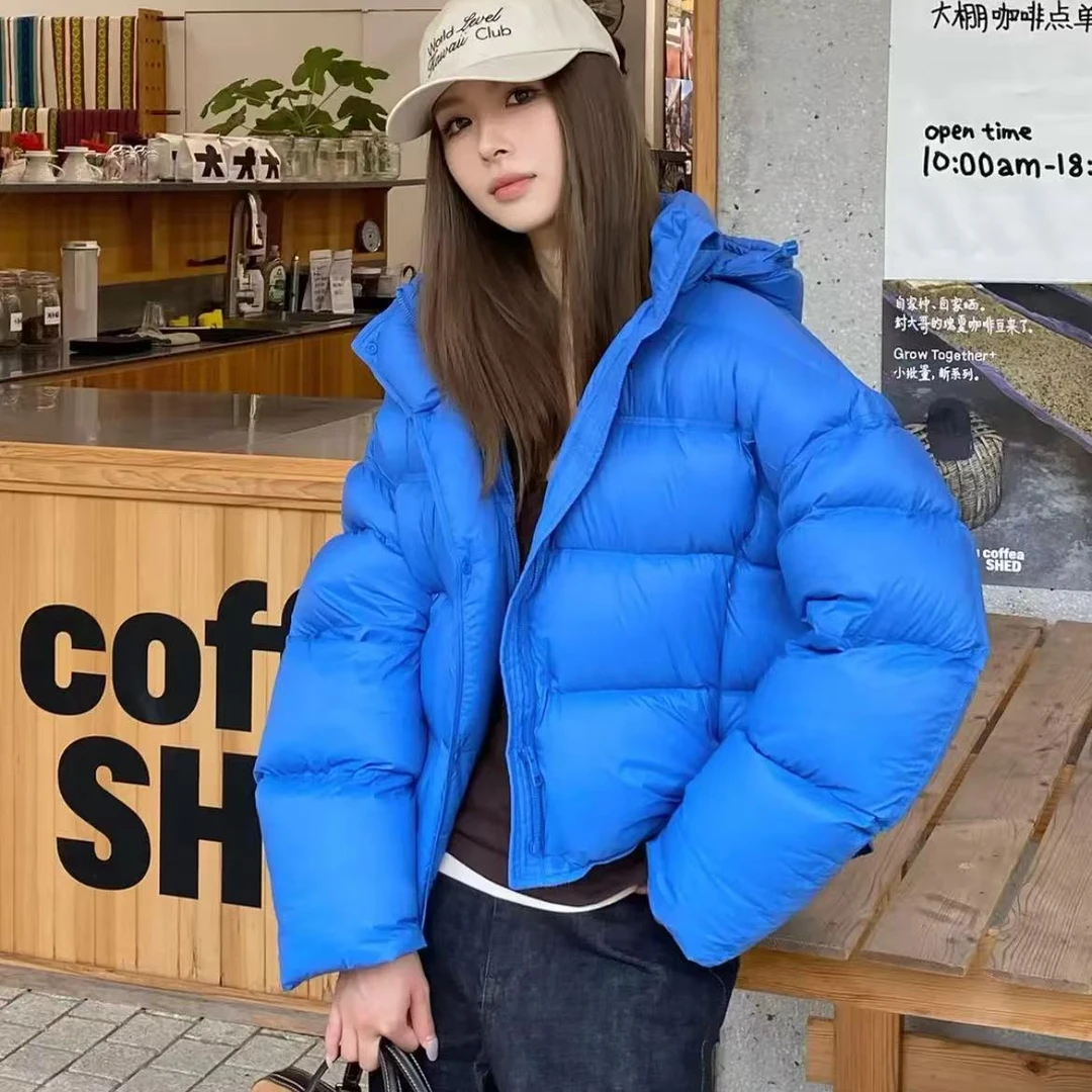 2025新款时尚保暖短款泡芙羽绒服女款