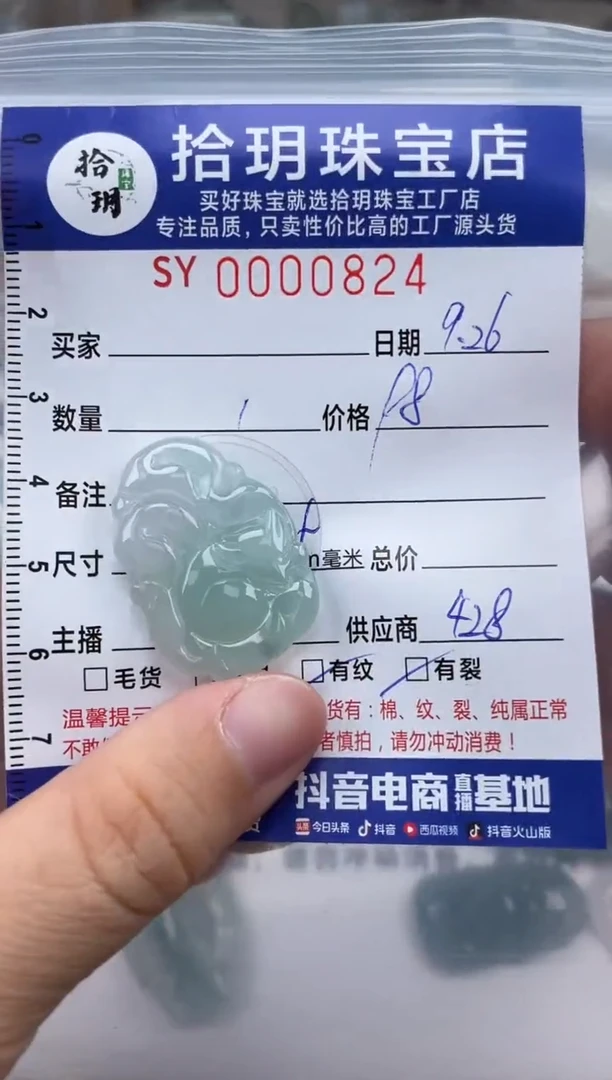 颈饰未镶嵌翡翠翡翠挂件凤九30*4.9尺寸824