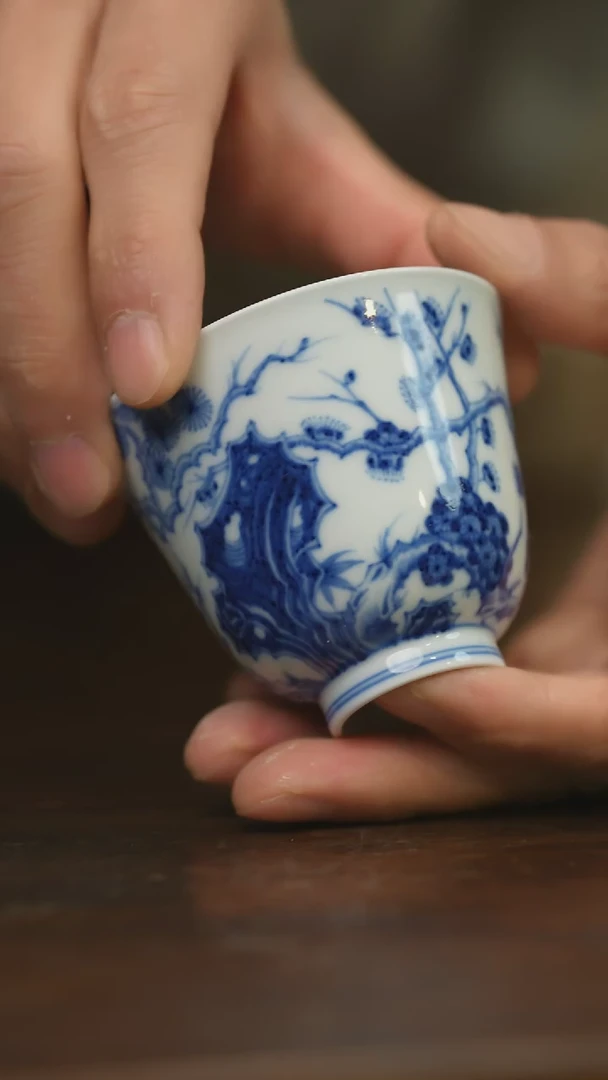 【闪购商品】杯柴窑青花破价福利