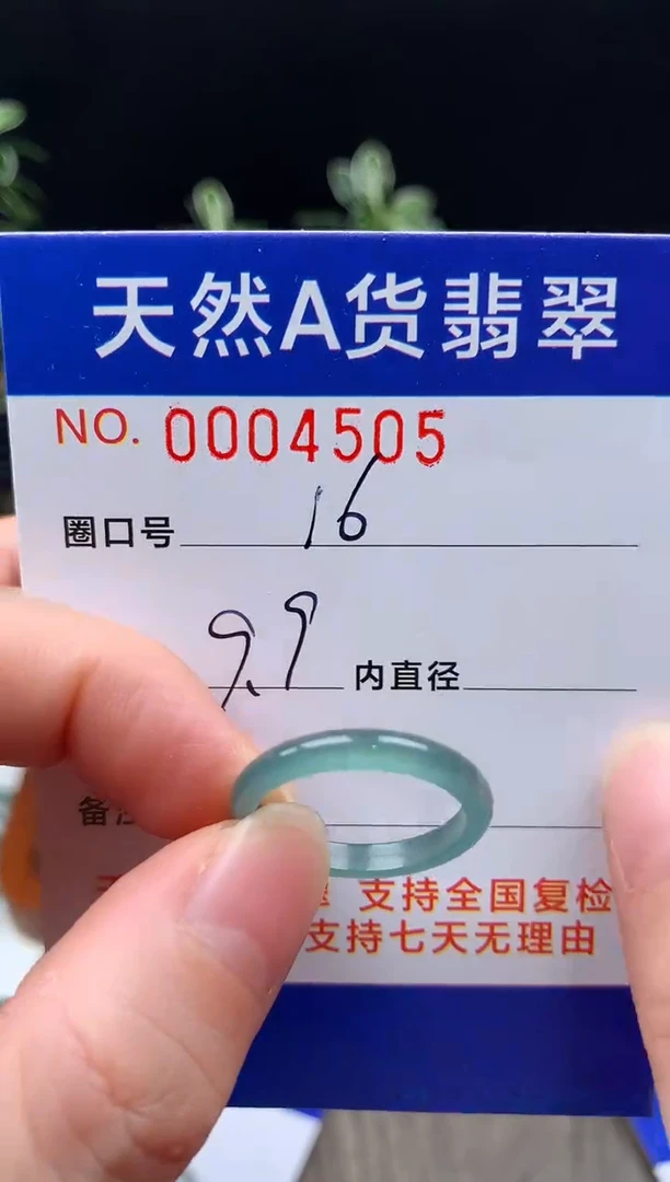未镶嵌戒指翡翠16#