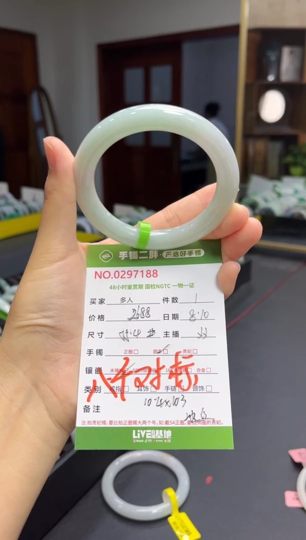 翡翠手镯（圆镯）未镶嵌多人