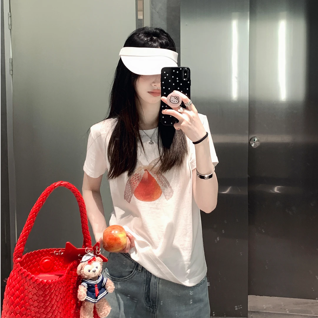 Zzhen【热力水果】圆领百搭显瘦短袖印花T恤 DTX692