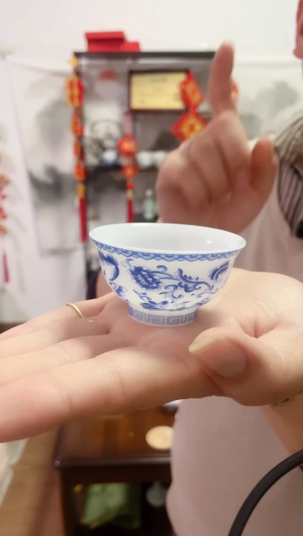 【闪购商品】【瓷心匠物】直播间福利专款冰缠枝莲杯2个