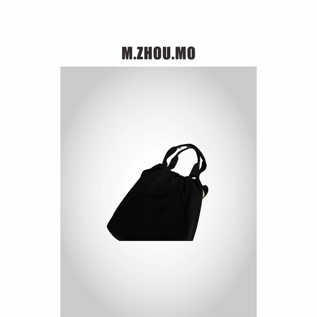 M.ZHOU.MO  抽绳双肩包 轻便防水尼龙布 单肩双肩两用