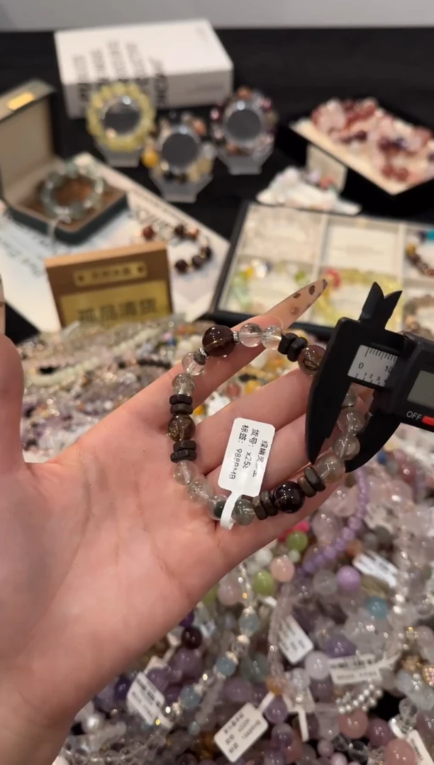 合金手链水晶绿幽灵x2588