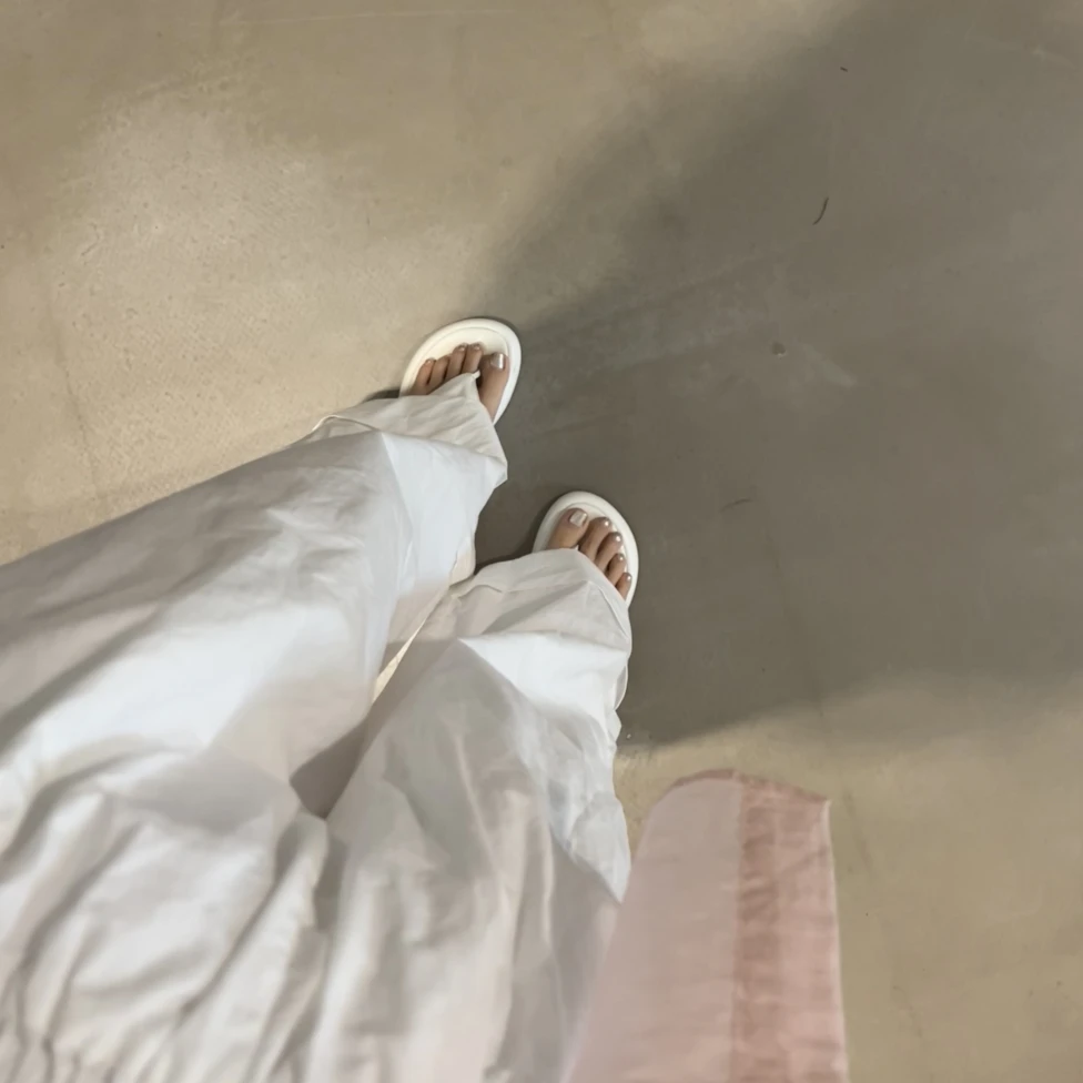 洗水卷边休闲裤 60086