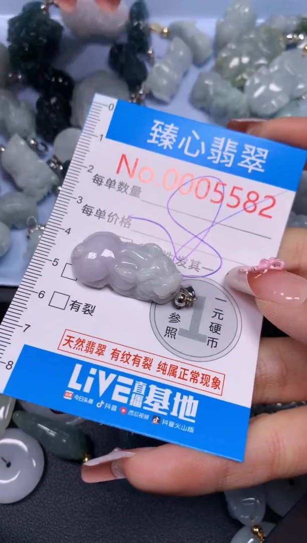 【闪购商品】翡翠颈饰未镶嵌含绳0005582