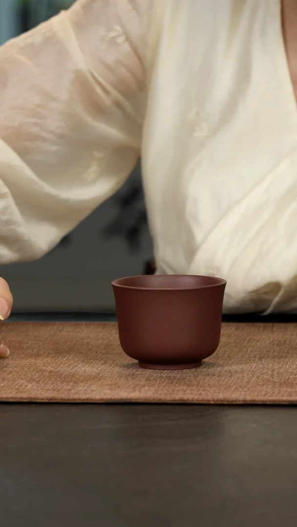 茶壶紫砂紫泥品茗杯120cc