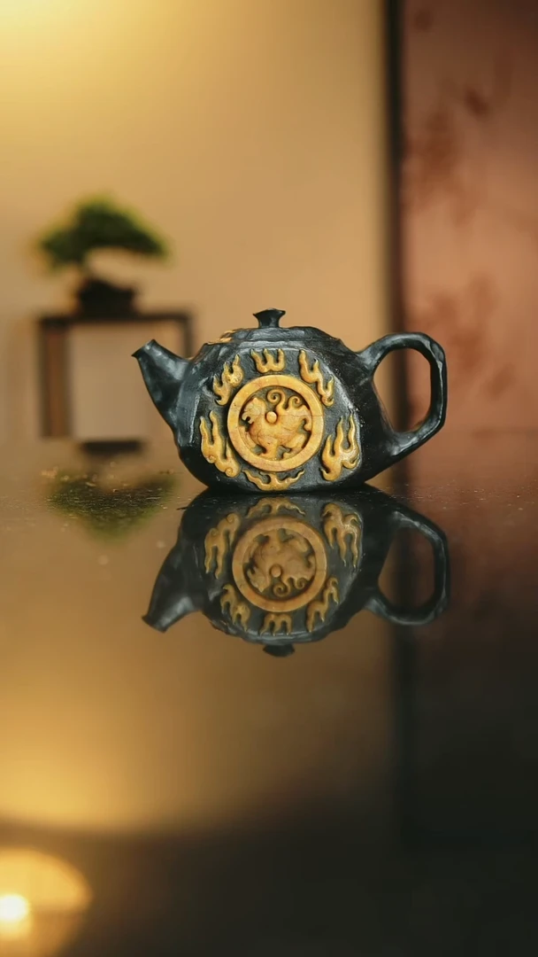 用****7冰碛岩手工雕刻茶器