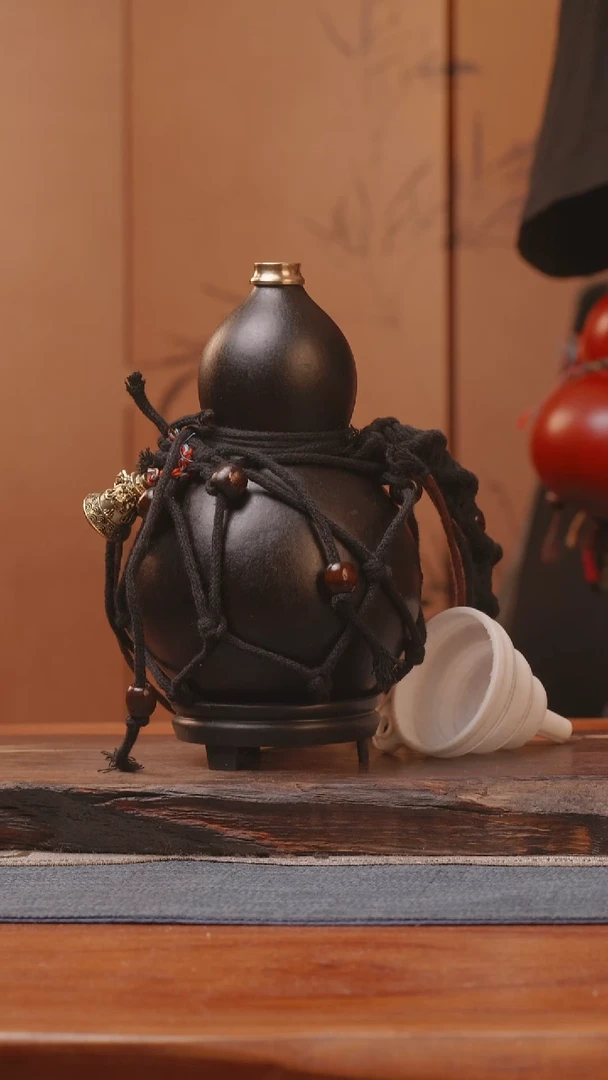 1723号精品大漆葫芦防腐防渗装水茶酒