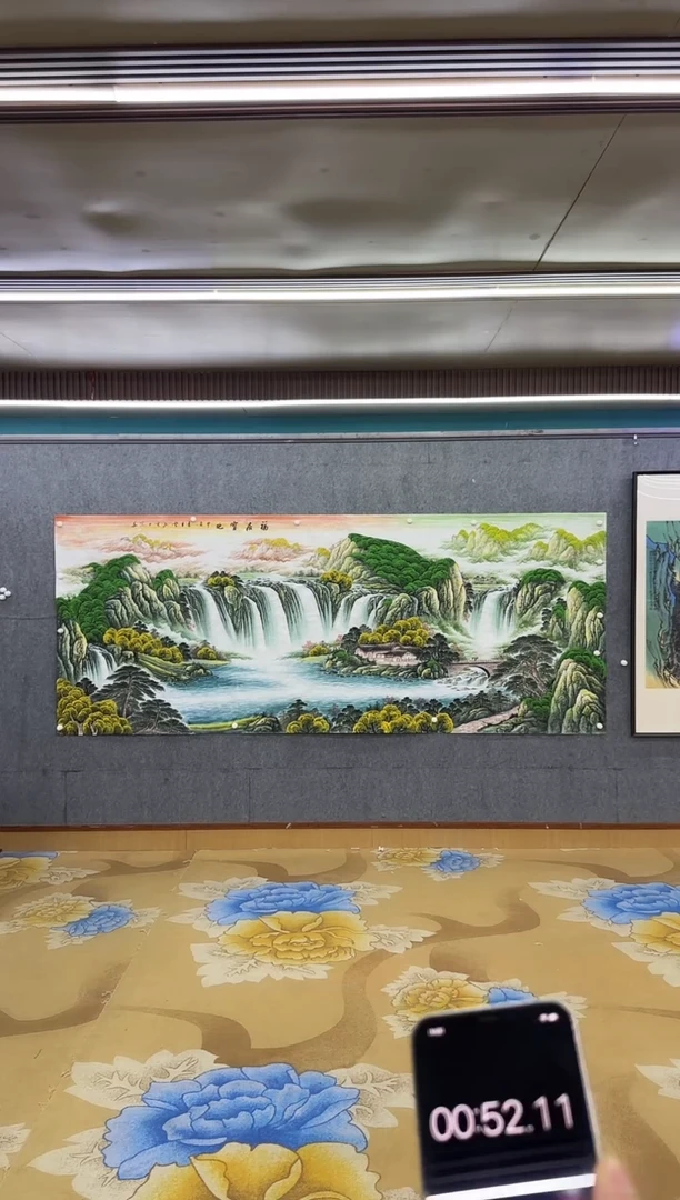 绘画一***生M刘雪红-大丈二-山水国画