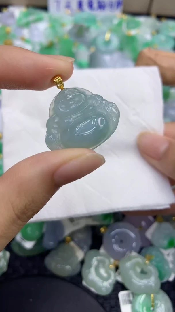颈饰未镶嵌翡翠天然缅甸A货翡翠