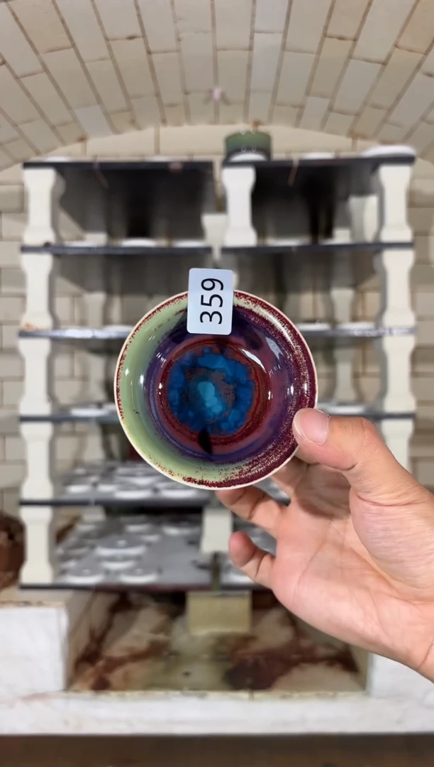 摆件精品窑变钧瓷茶器