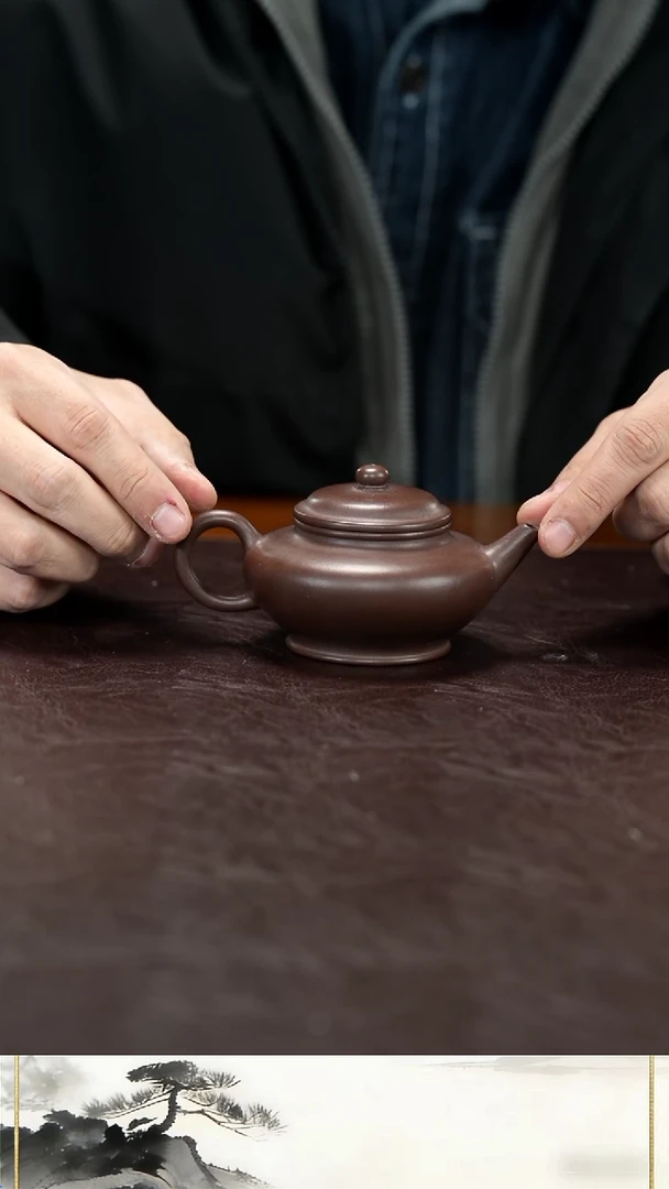 茶壶紫砂紫泥  140cc