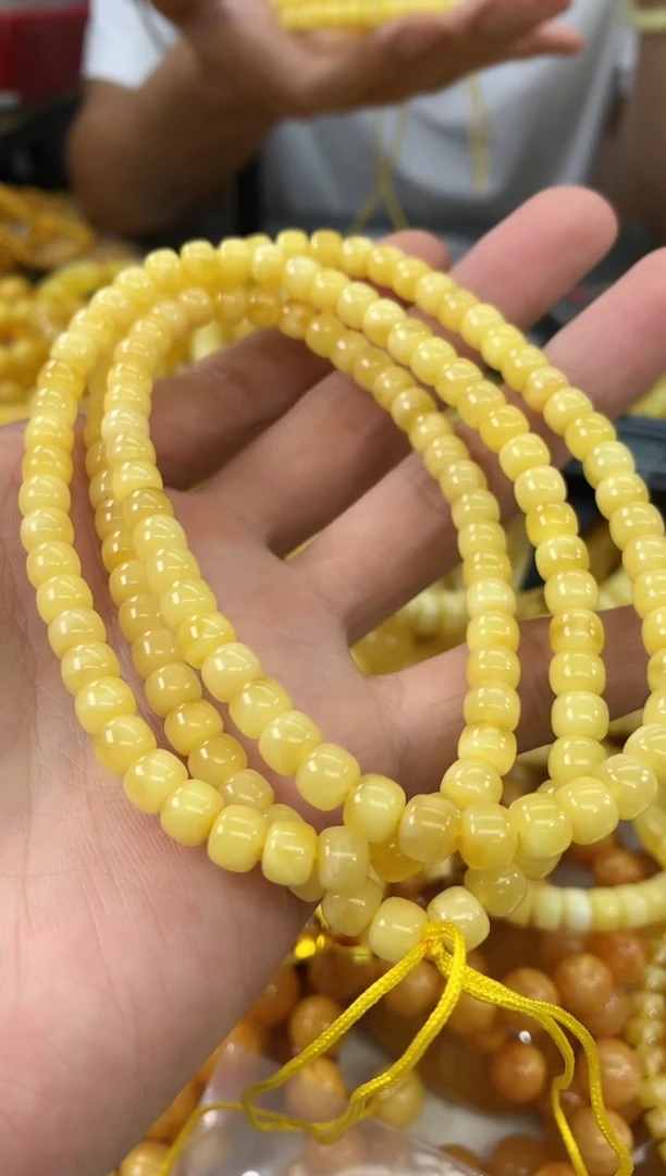 未镶嵌蜜蜡裸石链子