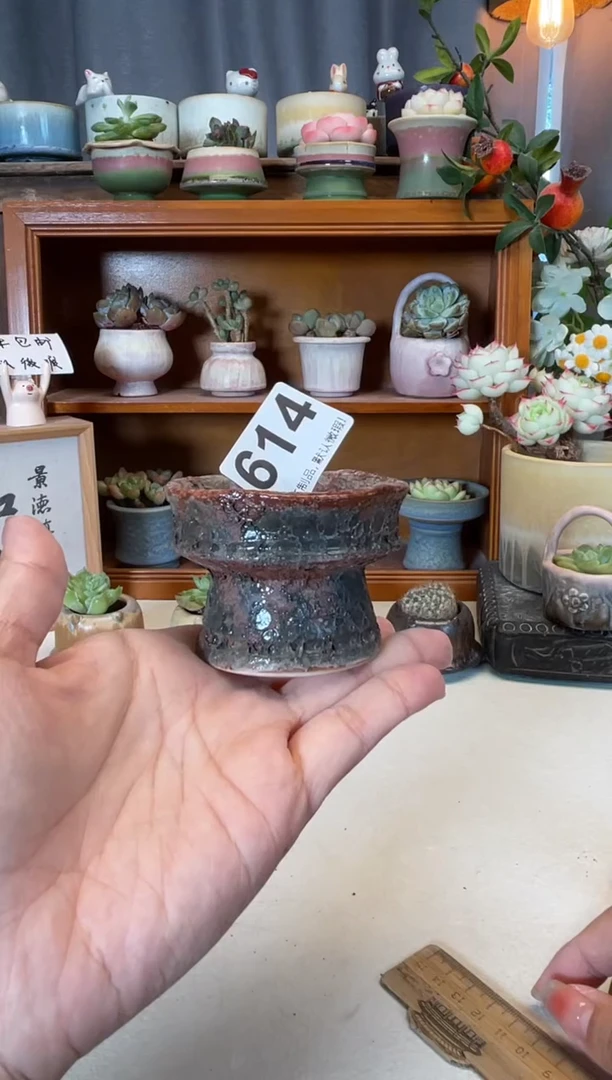 瓷片614知木小芳花盆