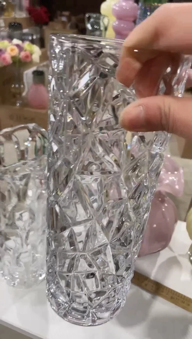 【闪购商品】无铅玻璃透明冰纹小号