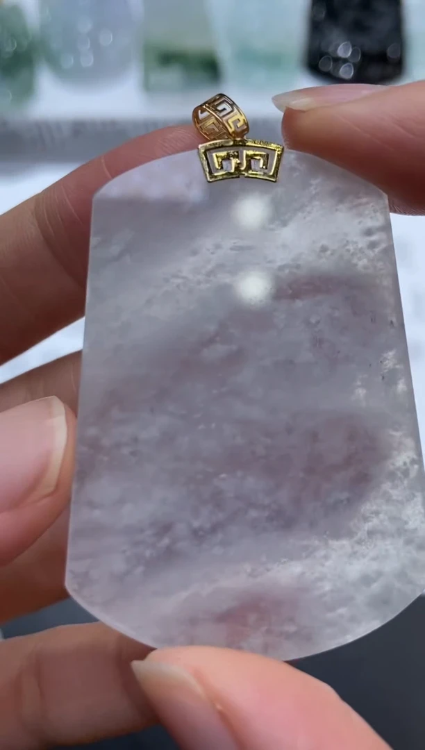 18K金镶嵌挂件翡翠374754  多人 多样性发一件