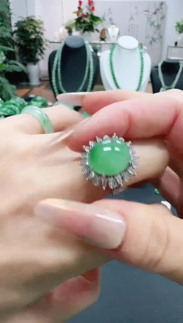 未镶嵌1石英质玉（非洲翠）/4446