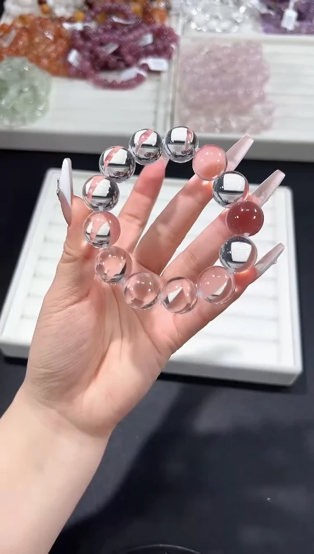 未镶嵌手串水晶20u多样性发其一【1条】默认微瑕16mm