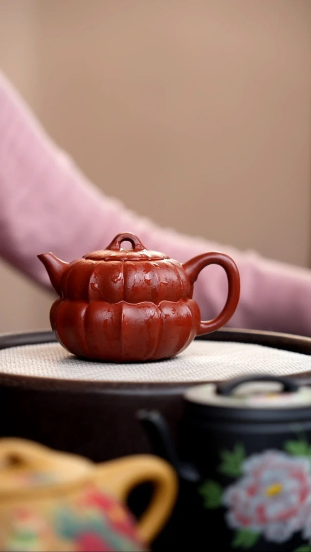茶壶紫砂朱泥筋囊葫芦壶