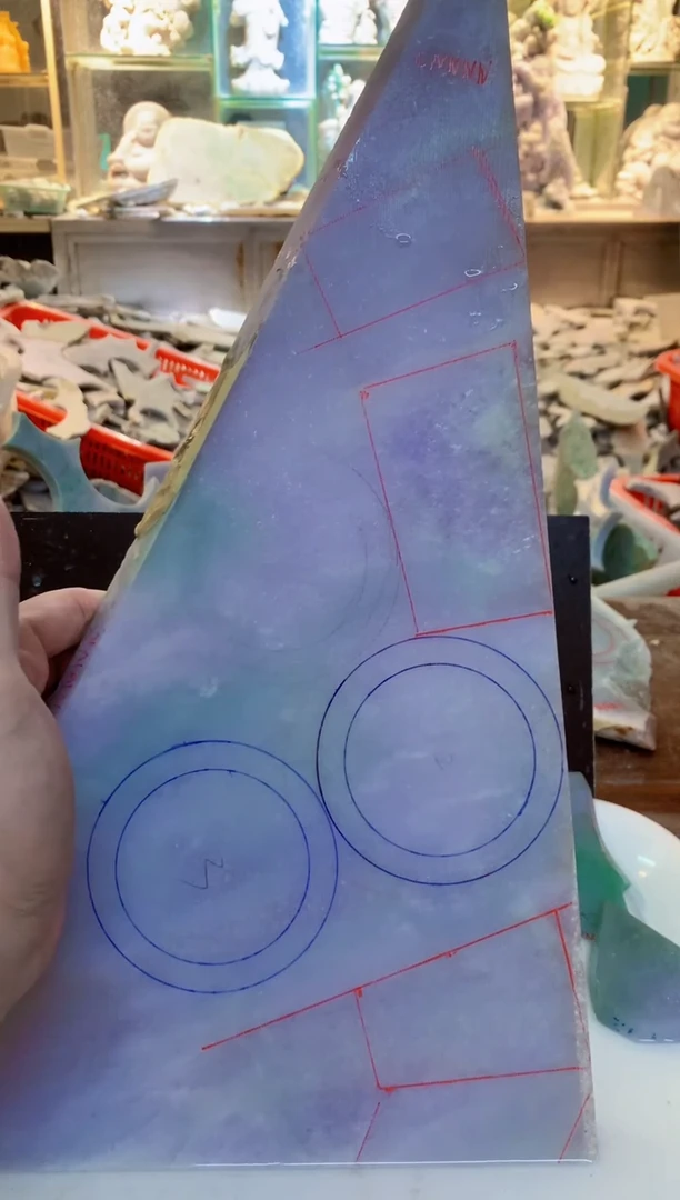 裸石翡翠0朗0翡翠珠宝480