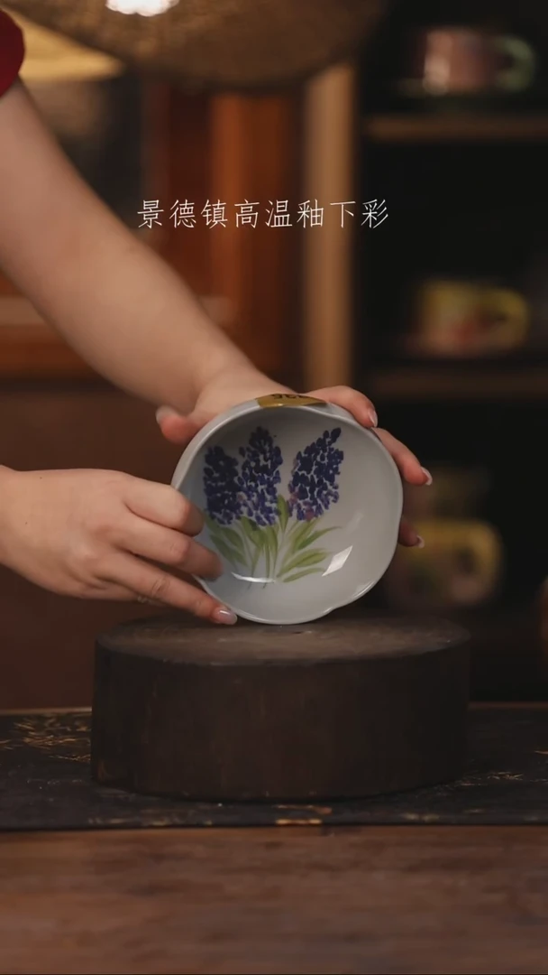 陶瓷景德镇高温釉下手绘陶瓷335