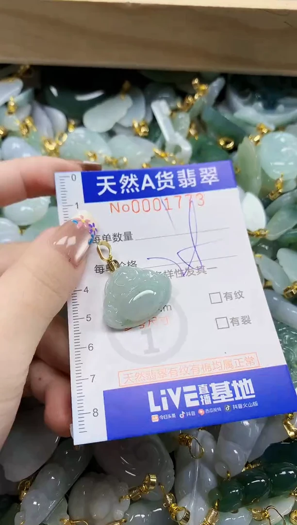颈饰未镶嵌翡翠天然A货翡翠