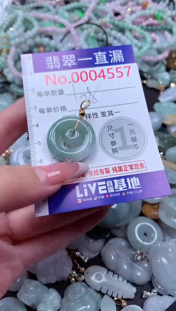 翡翠未镶嵌吊坠(不含链)4557