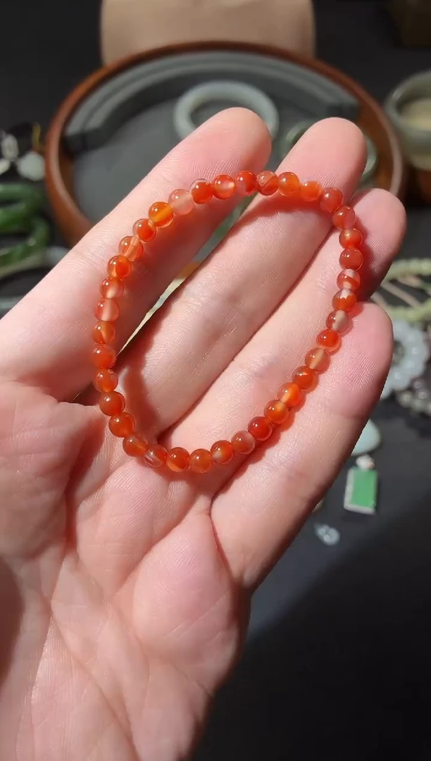 未镶嵌手串南红玛瑙js08 手串