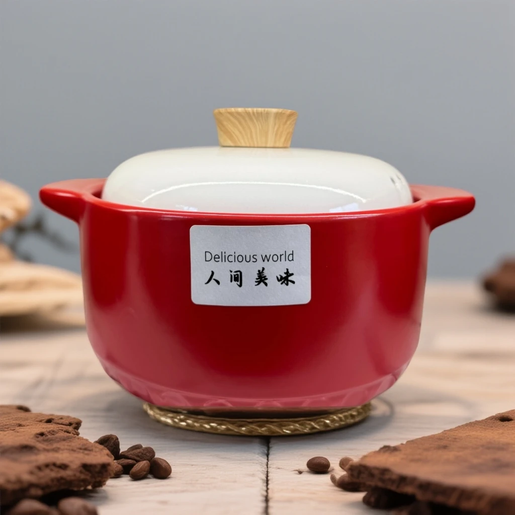 【人间美味】4.5L砂锅家用炖锅汤锅煲汤高颜值煤气灶明火煲汤锂瓷锅
