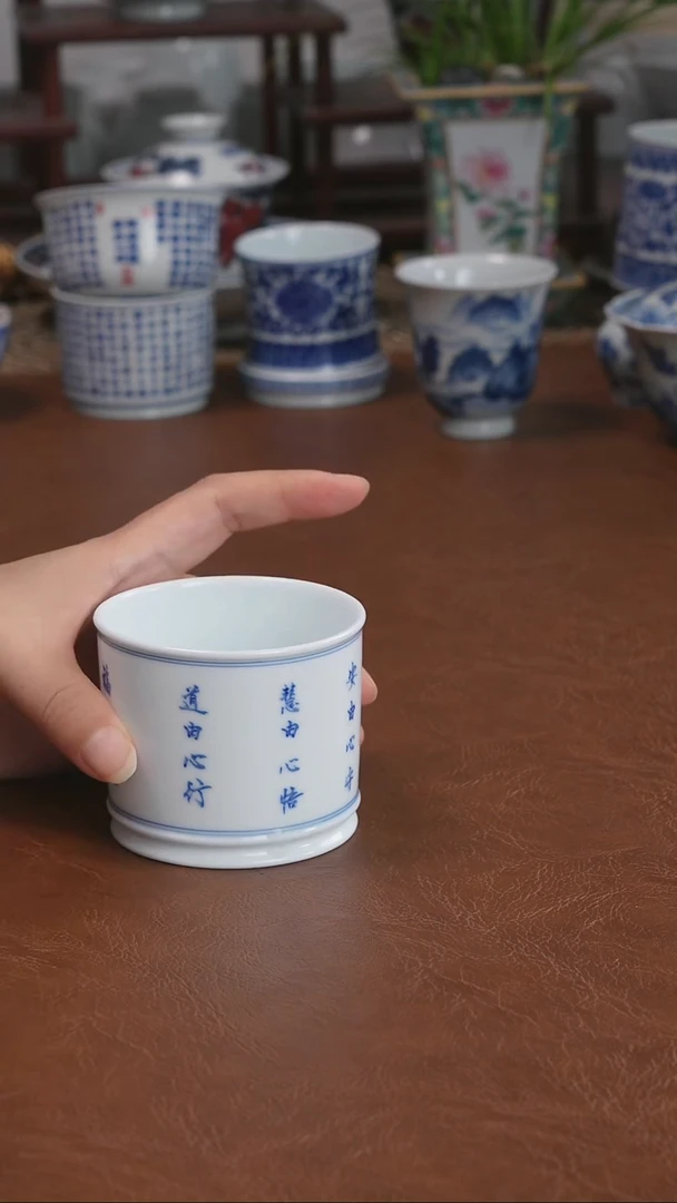 景德镇高端茶器墨奈手工手绘茶器