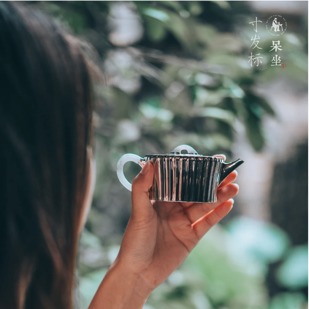 呆坐|寸发标手作菊瓣潘壶   容量：150ml