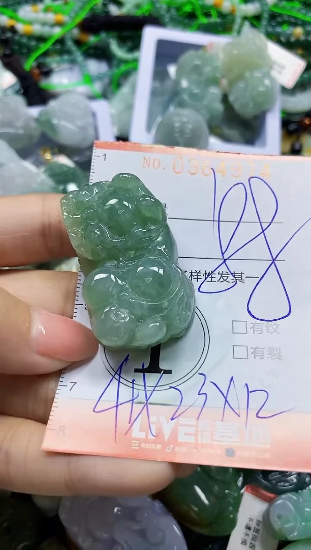 颈饰未镶嵌翡翠抖***强翡翠闪购Y0364974
