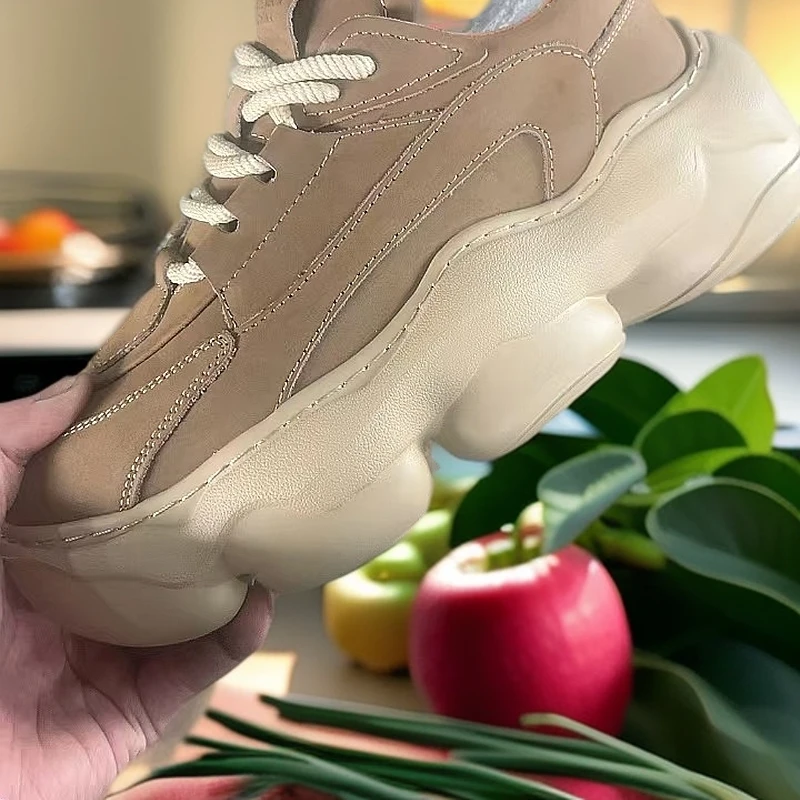 男鞋2024新款头层牛皮厚底增高鞋时尚低帮男鞋88269