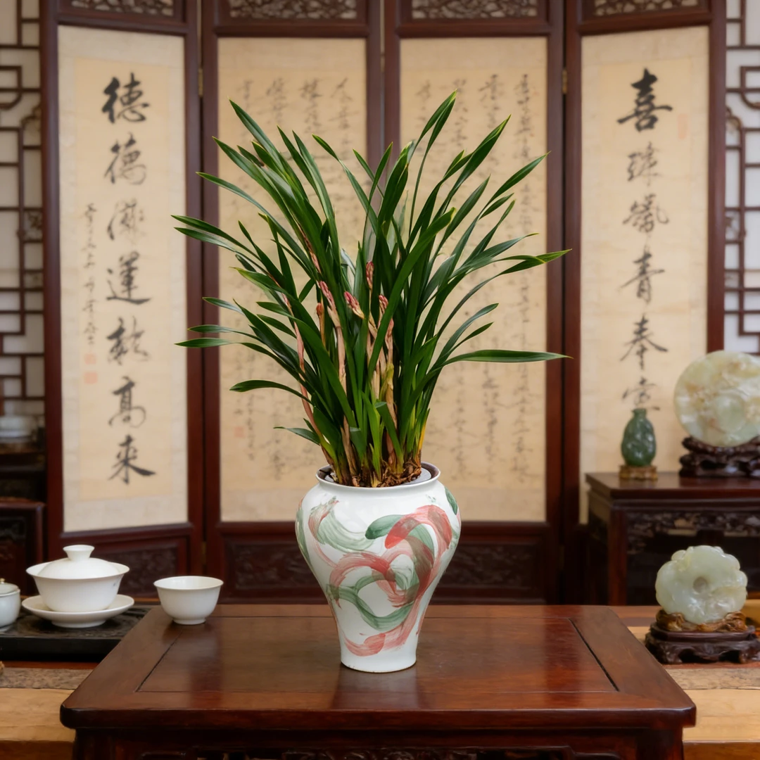 水榭花乡胭脂兰花水培植物室内养护桌面盆栽适合推荐