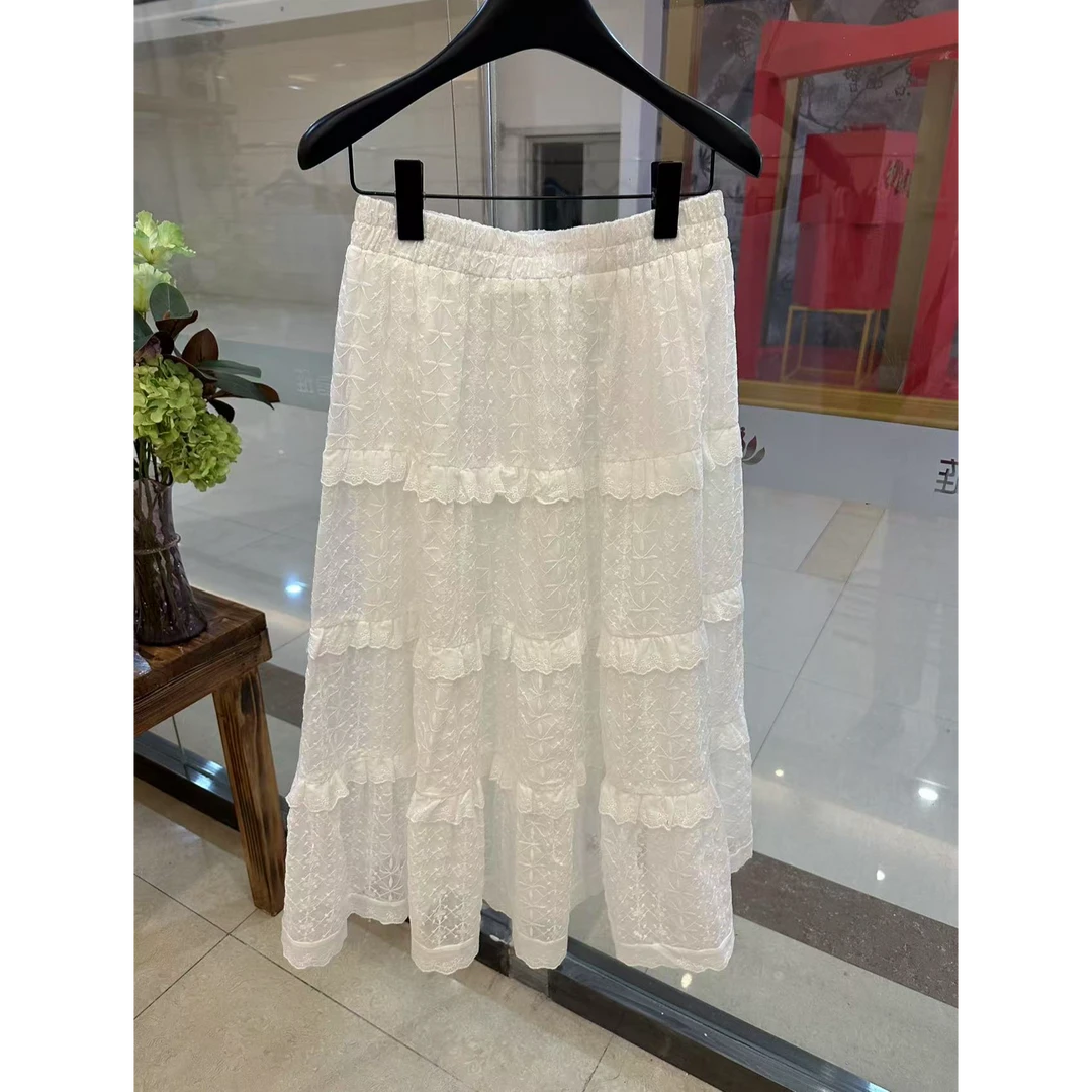 【IN Korea】东大门韩系花边蛋糕蕾丝半裙【白色No/退】