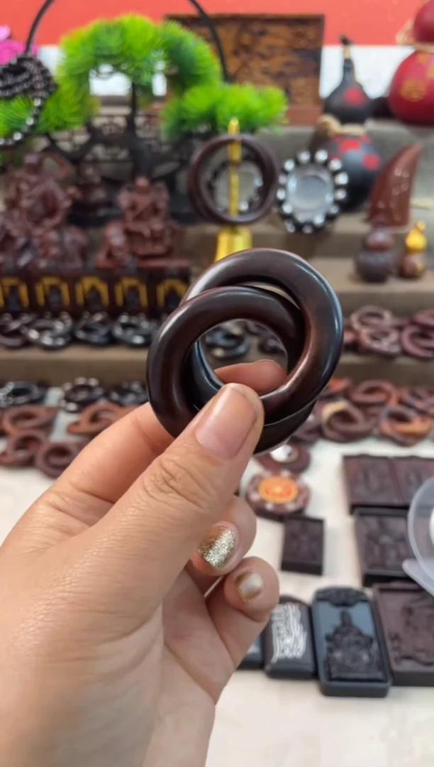 木枣木玉化2.5乾坤圈全品加挂绳