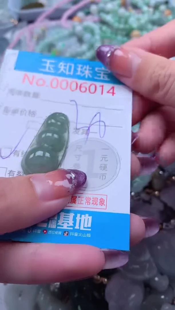 翡翠未镶嵌吊坠(不含链)6014