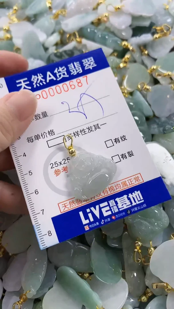 颈饰未镶嵌翡翠天然A货翡翠